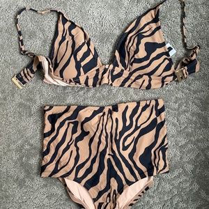 Jcrew Leopard Swim Suit